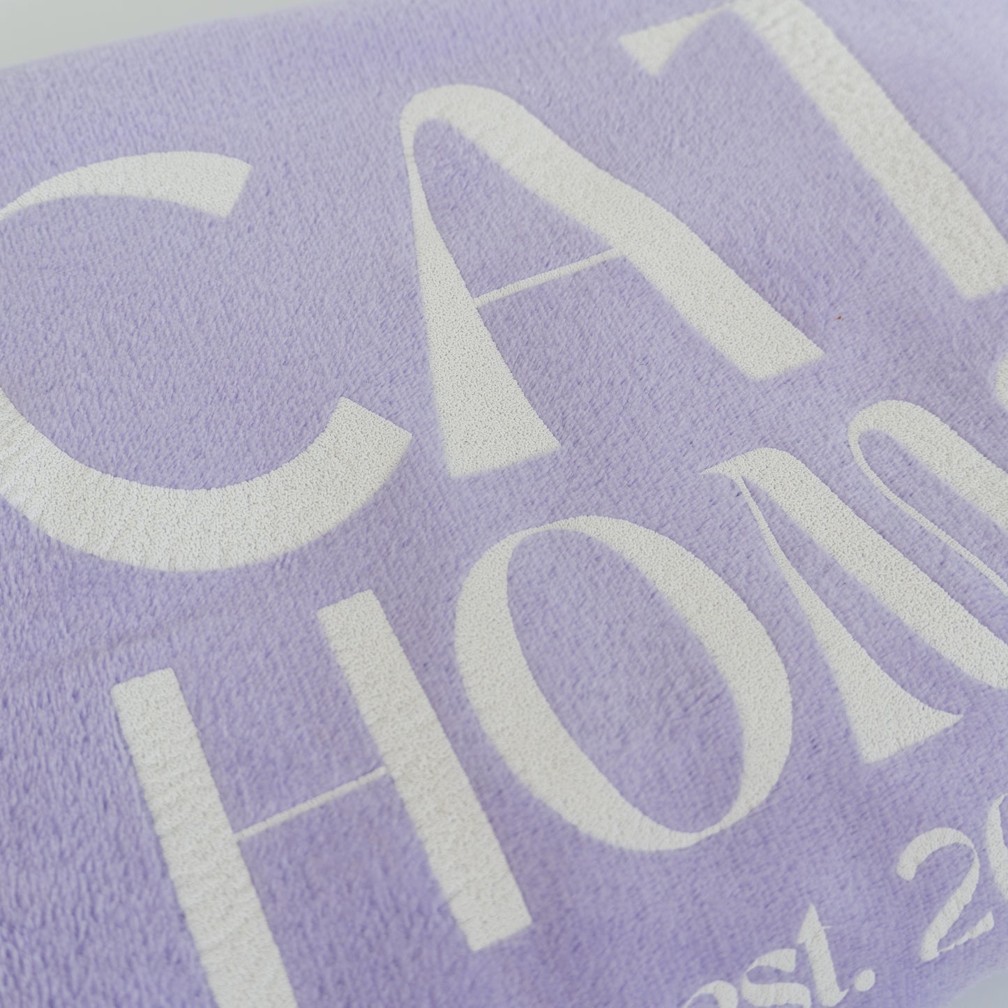 Kuscheldecke lila CAT HOME | personalisierbar