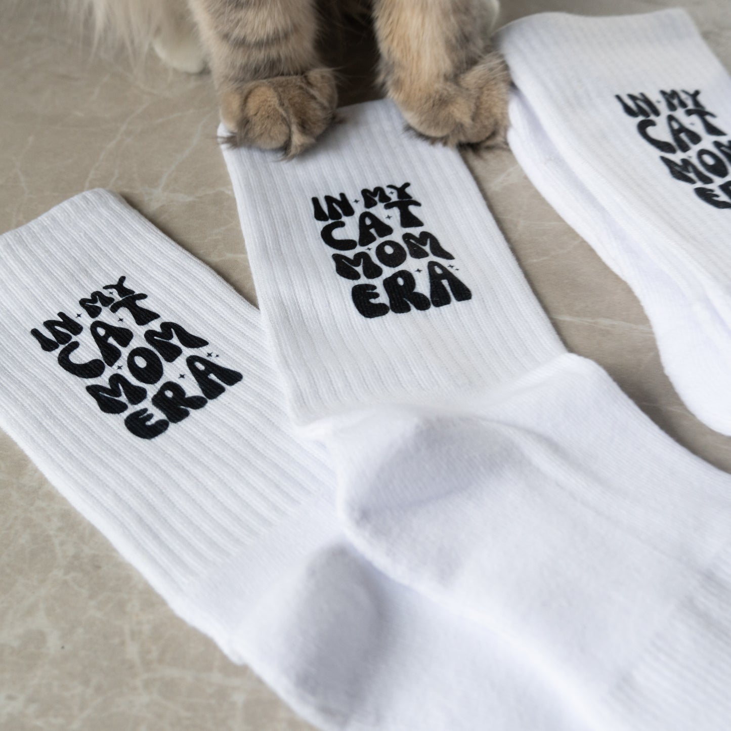 Tennissocken "IN MY CATMOM ERA"